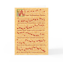 Alma Redemptoris Mater with Angel Card