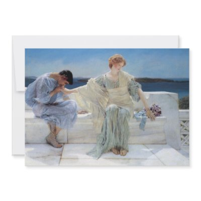 Alma Tadema's Ask Me No More Personalized Invite by MasterpieceCafe