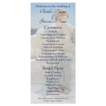 Alma Tadema's Ask Me No More Wedding Program Rack Card Template