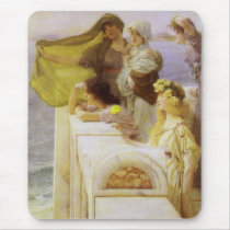 Alma Tadema's At Aphrodite's Cradle mousepads by MasterpieceCafe Alma Tadema's At Aphrodite's Cradle mousepads