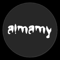 almamy black Sticker stickers