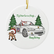 ALMC-Santa's Sleigh-White ornaments