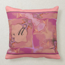 Almohada cuadrada de MoJo del americano abstracto 
