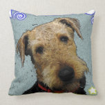 Almohada de Airedale Terrier almohadas