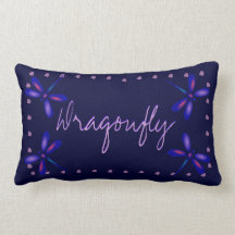 Almohada de las libélulas que brilla intensamente 