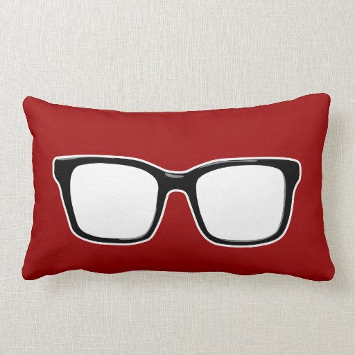 Almohada enmarcada negro de los vidrios