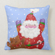Almohada feliz de la nieve