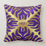 Almohada púrpura grabada en relieve del borrachín 