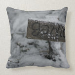 Almohada rústica del jardín Nevado almohadas