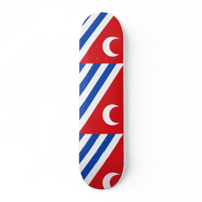 Almonacid De La Sierra, Spain flag Skate Boards by FlagLibrary