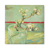 Almond Blossom Branches, Vincent van Gogh magnets by masterpiecesofart Almond Blossom Branches, Vincent van Gogh magnets