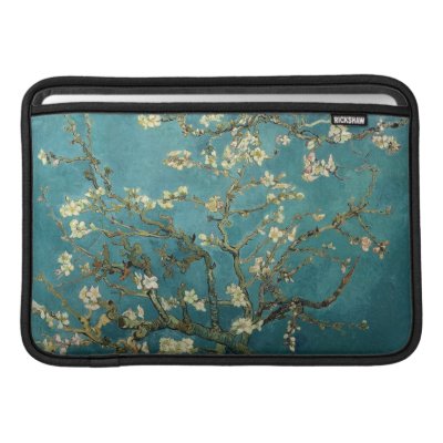 Almond Blossom Macbook Air Sleeve by vintage_gift_shop