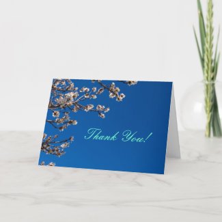 Almond Blossom Thank You card