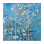 Almond Blossoms Blue Vincent van Gogh Art Painting Triptych