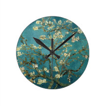 Almond Blossoms Wall Clock