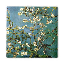 Almond Branches In Bloom, Vincent van Gogh magnets by masterpiecesofart Almond Branches In Bloom, Vincent van Gogh magnets