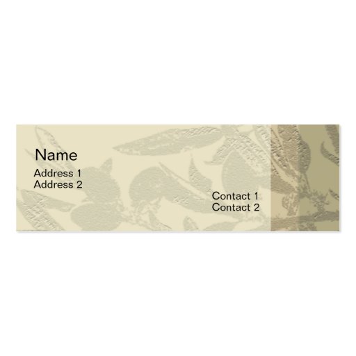 Almond Branches Profile Card Business Card Templates
