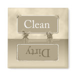 Almond Dirty Clean Dishwasher Magnet