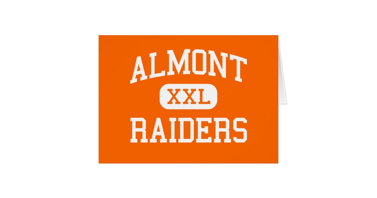 Almont Raiders High School Almont Michigan Card Zazzle