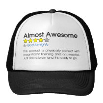 Almost Awesome Funny Review hats