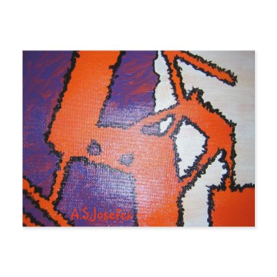 Almost-canvas painting post cards by AudreyStarJArt