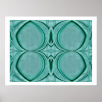 almost circles turquoise print