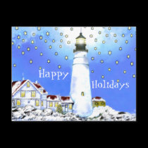 “Almost Dawn on Christmas Morn” Happy Holidays postcards by Bonhovey “Almost Dawn on Christmas Morn” Happy Holidays postcards