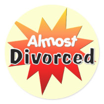 Almost Divorced stickers by cooltees Almost Divorced stickers