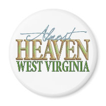 Almost Heaven West Virginia_2 magnets by Curious_Dreams Almost Heaven West Virginia_2 magnets