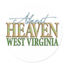 Almost Heaven West Virginia_2 stickers by Curious_Dreams Almost Heaven West Virginia_2 stickers