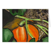 Almost Hidden Pumpkin Card