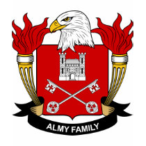 Almy Family Crest t-shirts