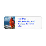 Aloe flower custom return address labels