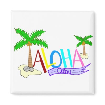 Aloha  banner magnet by marcya7