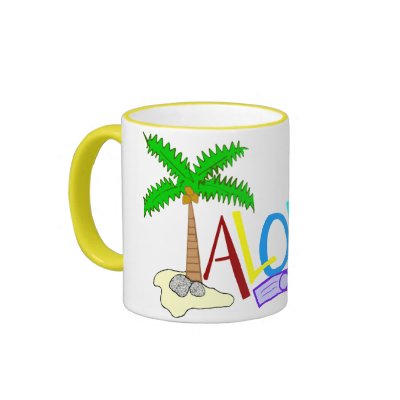 Aloha  banner mug by marcya7