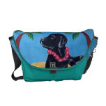 Aloha Black Lab Painting Courier Bag