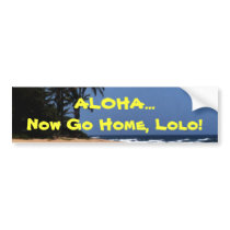 Aloha ! Bumper Sticker bumper stickers by PauloRodrigues Aloha ! Bumper Sticker bumper stickers