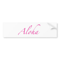 Aloha Bumper Sticker