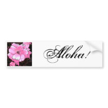 Aloha! bumper stickers by Shinu_Creations Aloha! bumper stickers