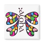 Aloha butterfly magnet