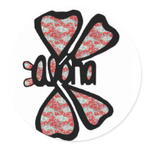 Aloha butterfly  with print stickers