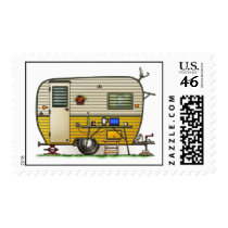 Aloha Camper Trailer Postage Stamps
