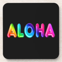 Aloha cork coasters