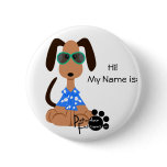 Aloha Deojee Name Badge Button