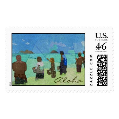 Aloha Fishing Postage by Aloha808