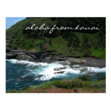 aloha from kauai postcard