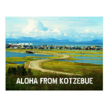 aloha from kotz postcard