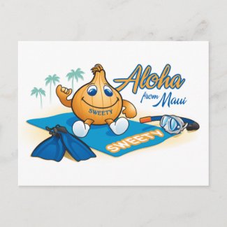aloha from sweety postcard