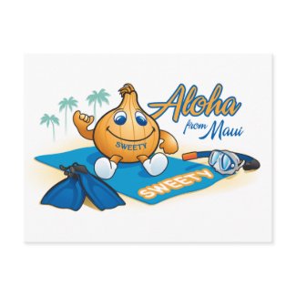 aloha from sweety postcard