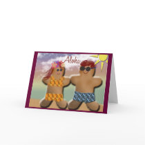 Aloha Gingerbread Men cards by aslentz Aloha Gingerbread Men cards